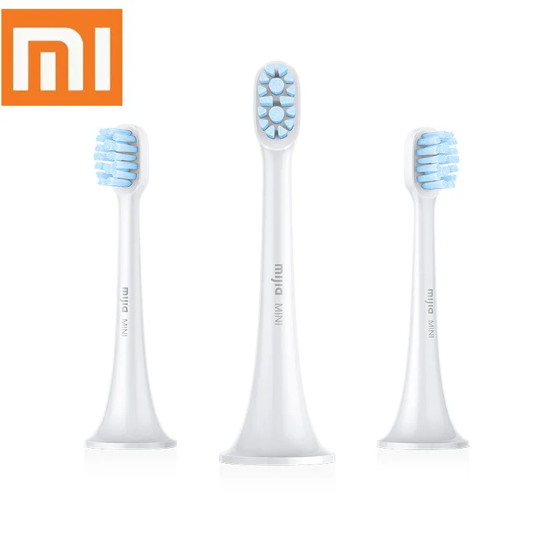 Original XIAOMI MIJIA Sonic Escova de dentes Elétrica Cabeças 3PCS Smart cabeça da Escova Mini Mi Limpo Sonic Escova de dentes Elétrica T500