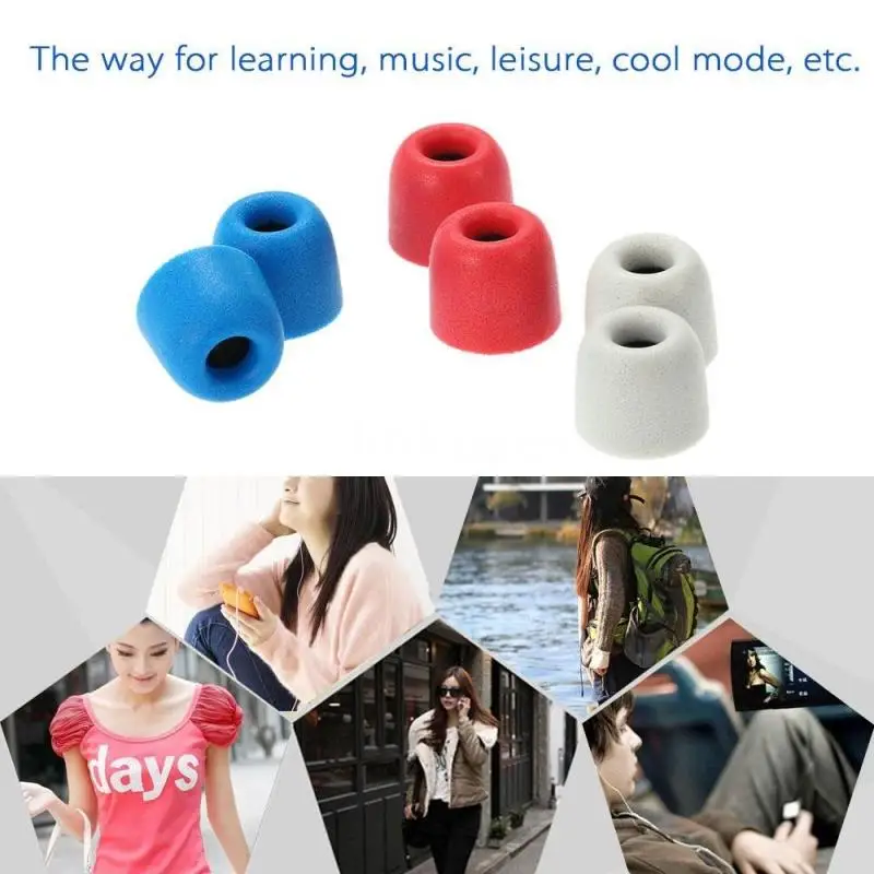 4,9 mm Tampão de ouvido estilo de Silicone, Espuma de Memória Para Reduzir o Ruído interno de Som Preta de Tubo Adequado Para a Xiaomi Fones de ouvido 2021 Novo