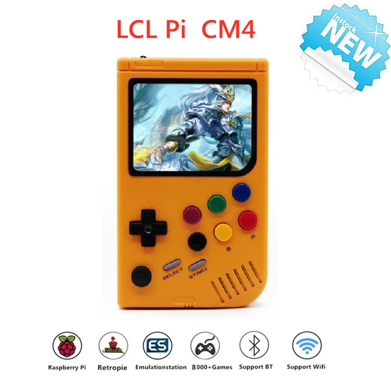 2021 LCL Ps4 Consola de jogos Portátil Raspberry Pi CM4 Para Retro Game Boy Portatil Clássico de Jogos de Vídeo de Jogadores Com TF Cartucho