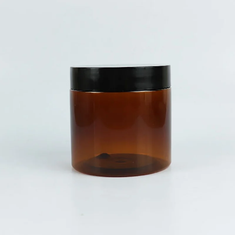 200ml Black Amber Frascos de Plásticos Recipientes de Cosméticos Creme Loção Pó Garrafas Potes de Viagem do Recipiente (sem Líquido)