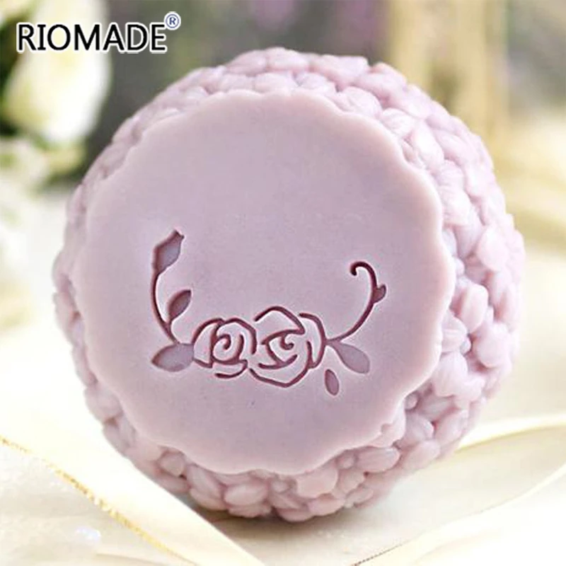 Rose Sabonete Selo Flor De Sabão Transparente De Fazer Carimbo Com Alça De Acrílico Selos Personalizados