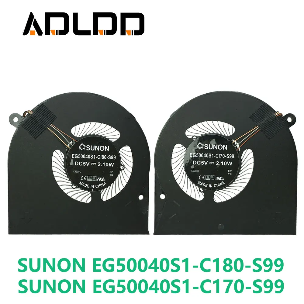 Novo Portátil da CPU GPU Ventilador de Resfriamento do Cooler de Notebook para SUNON EG50040S1-C170-S99 EG50040S1-C180-S99 dc5v 2.10 W