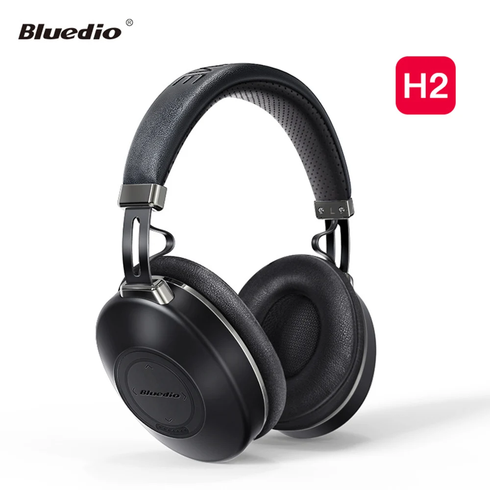 Bluedio Fone de ouvido com Cancelamento de Ruído H2 Bluetooth 5.0 Fone de ouvido com Microfone sem Fio de Esportes Cabeça de Fone de ouvido para o Jogo Executando o Trajeto