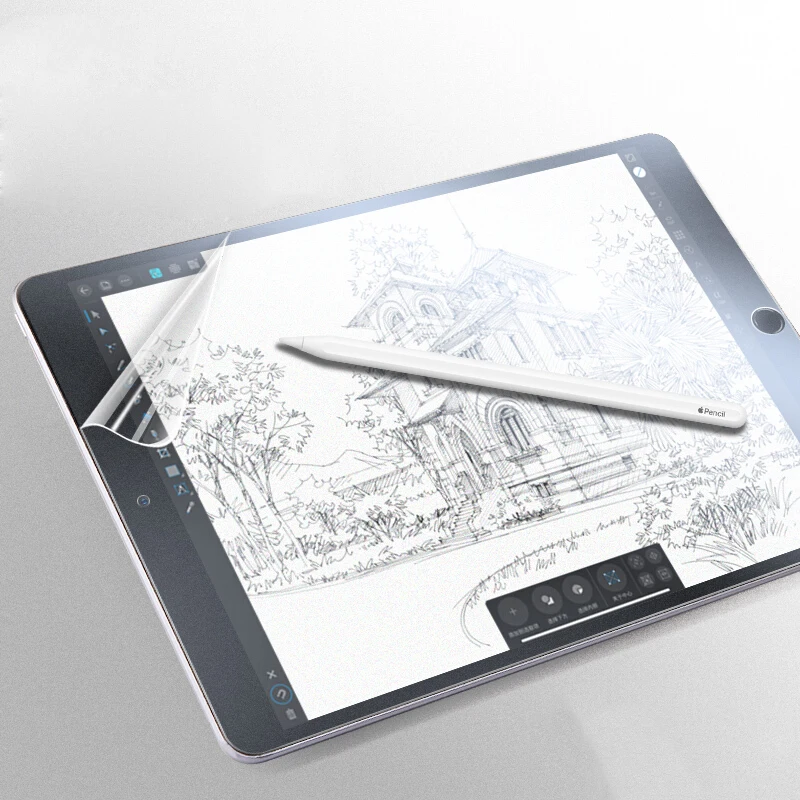 Para o iPad 2020 Papel Como Protetor de Tela do Filme de Pintura de Escrever Para o iPad da Apple 10.2 7º 8º 2020 2019 Paperlike Para iPad 6 5 4 3 2