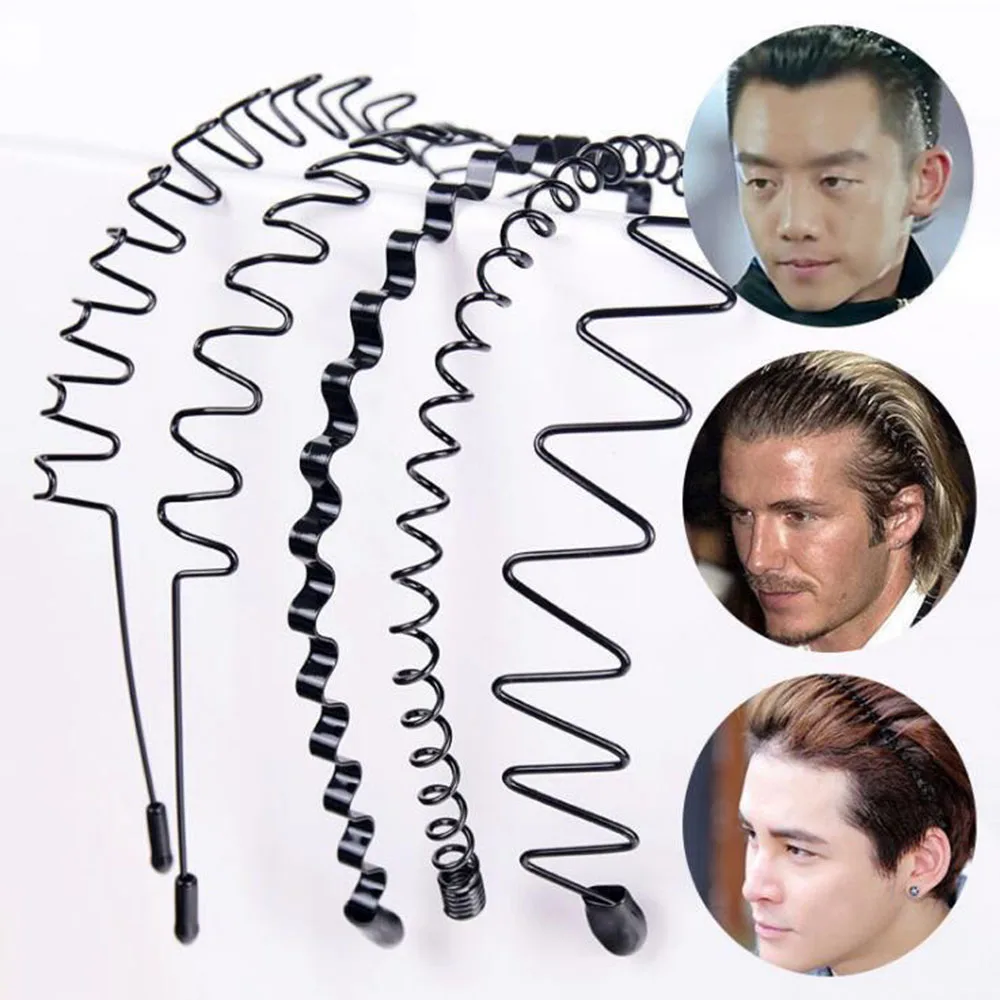 1PCS Acessórios para o Cabelo das Mulheres Cabeça de Metal Ondulado Hairband de Onda em Forma de Desgaste da Cabeça o Cabelo Fino Aro de Não-deslizamento Headpin cabelo aro