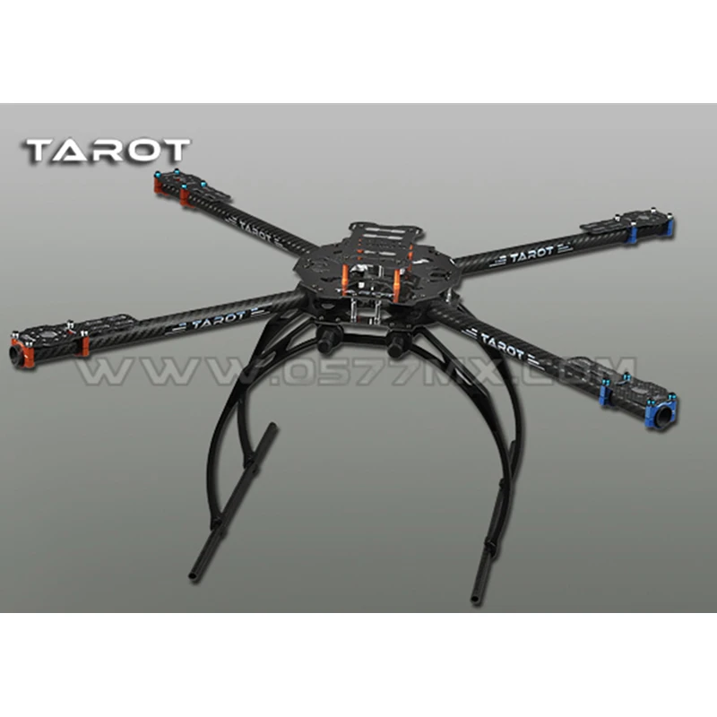 Tarot FY680 650 4-Axis Dobrável 3K de Fibra de Carbono, Tubos de Alumínio do Quadro Kit TL65B02 Para Quadcopter Aeronaves