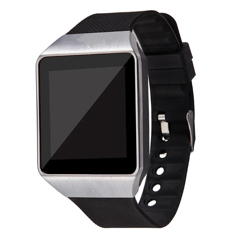 Com Tela de toque Inteligente a Câmera do Relógio Bluetooth Cartão SIM relógio de Pulso de Suspensão de Fitness Tracker Monitor Pedômetro Pulseira