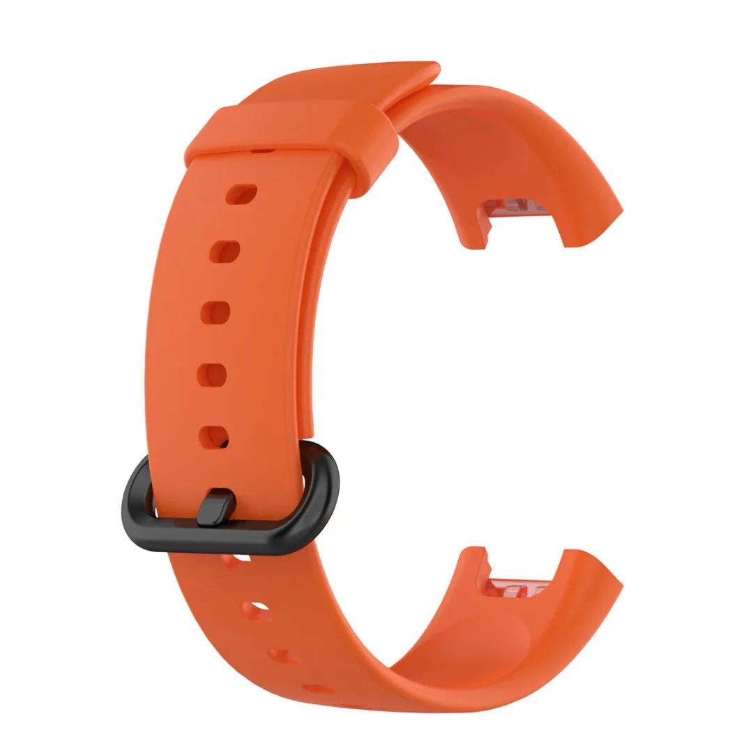 Em Silicone macio Esporte Banda Alça para Mi Ver Lite/Redmi Assistir a Substituição da pulseira Smart Watch Respirável Ajustável Pulseira