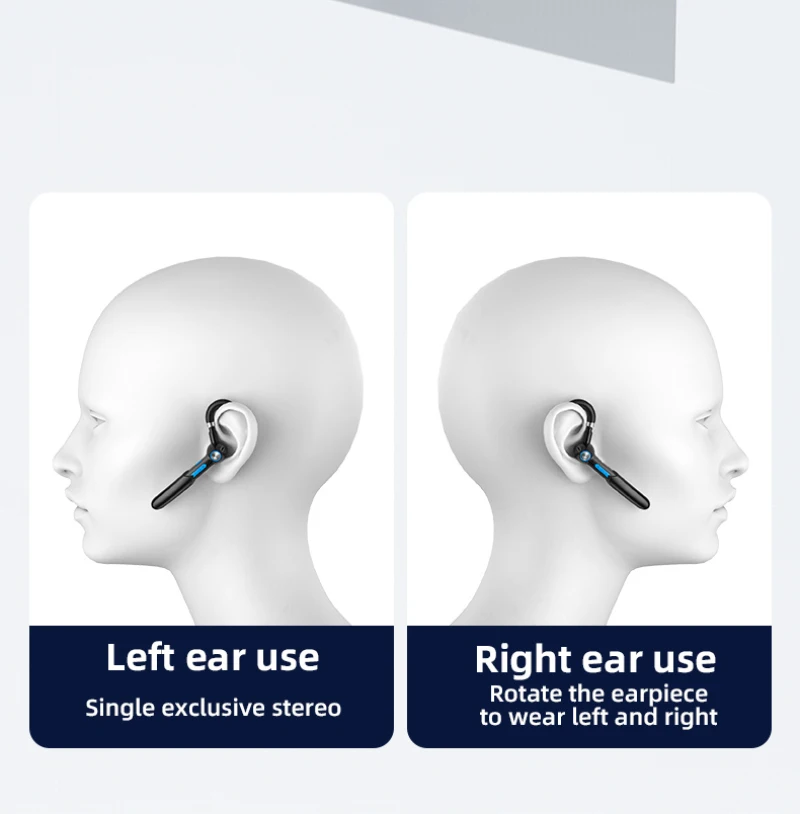 Fone de ouvido BT5.0 Auricular mãos-livres de Negócios Fones de ouvido наушники sem Fio Fone de ouvido Earbud Para IPhone Xiaomi Samsung