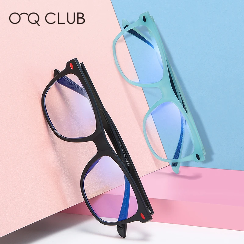 O-Q CLUBE para Crianças Óculos de TR90 Miopia Óptico de Óculos de Crianças Anti Luz Azul Computador Espetáculo Praça Flexível Óculos TR5102