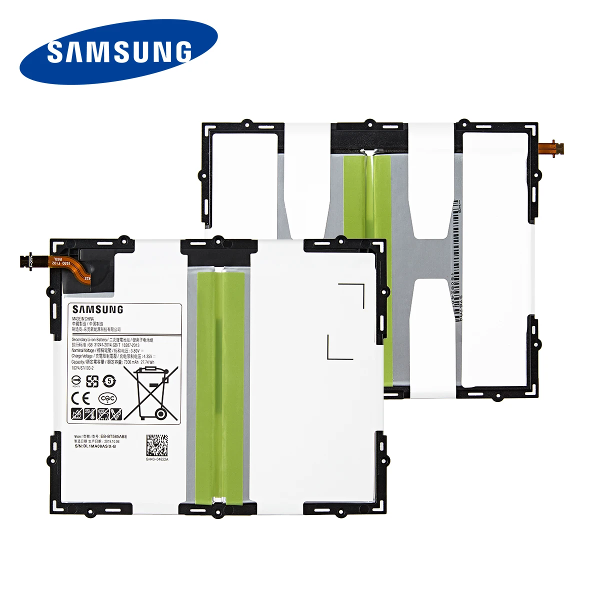 SAMSUNG Original Tablet EB-BT585ABE 7300mAh da Bateria Para Samsung Galaxy Tablet Tab Uma 10,1 2016 T580 SM-T585C T585 T580N Baterias