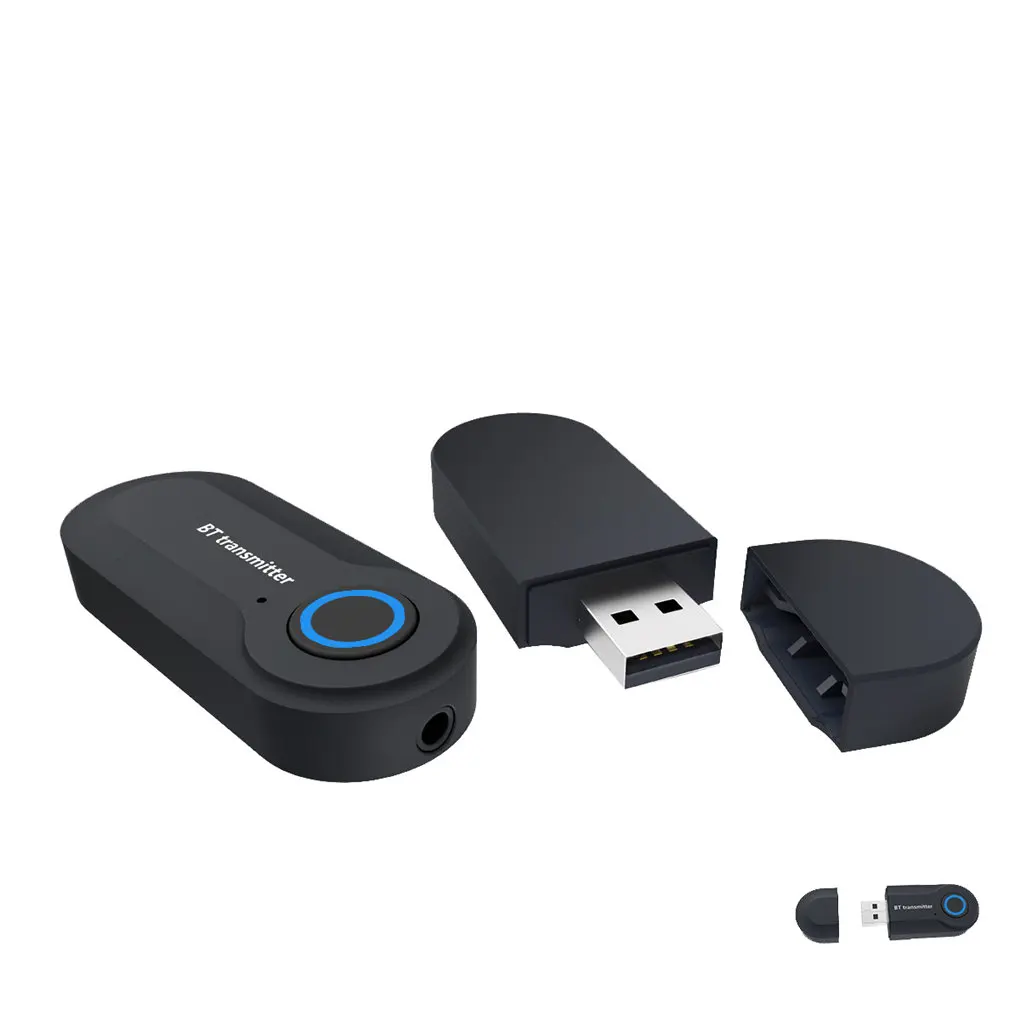 Novo Mini USB de Áudio Bluetooth, Transmissor de TV, Computador Portátil 3.5 mm Estéreo sem Fio Adaptador de Áudio Dispositivo de Transmissão