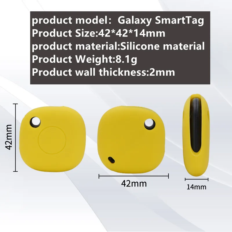Para Samsung Galaxy SmartTag posicionamento tracker Capa protetor anti-lost portátil de armazenamento de Silicone CaseFor Galaxy SmartTag Caso