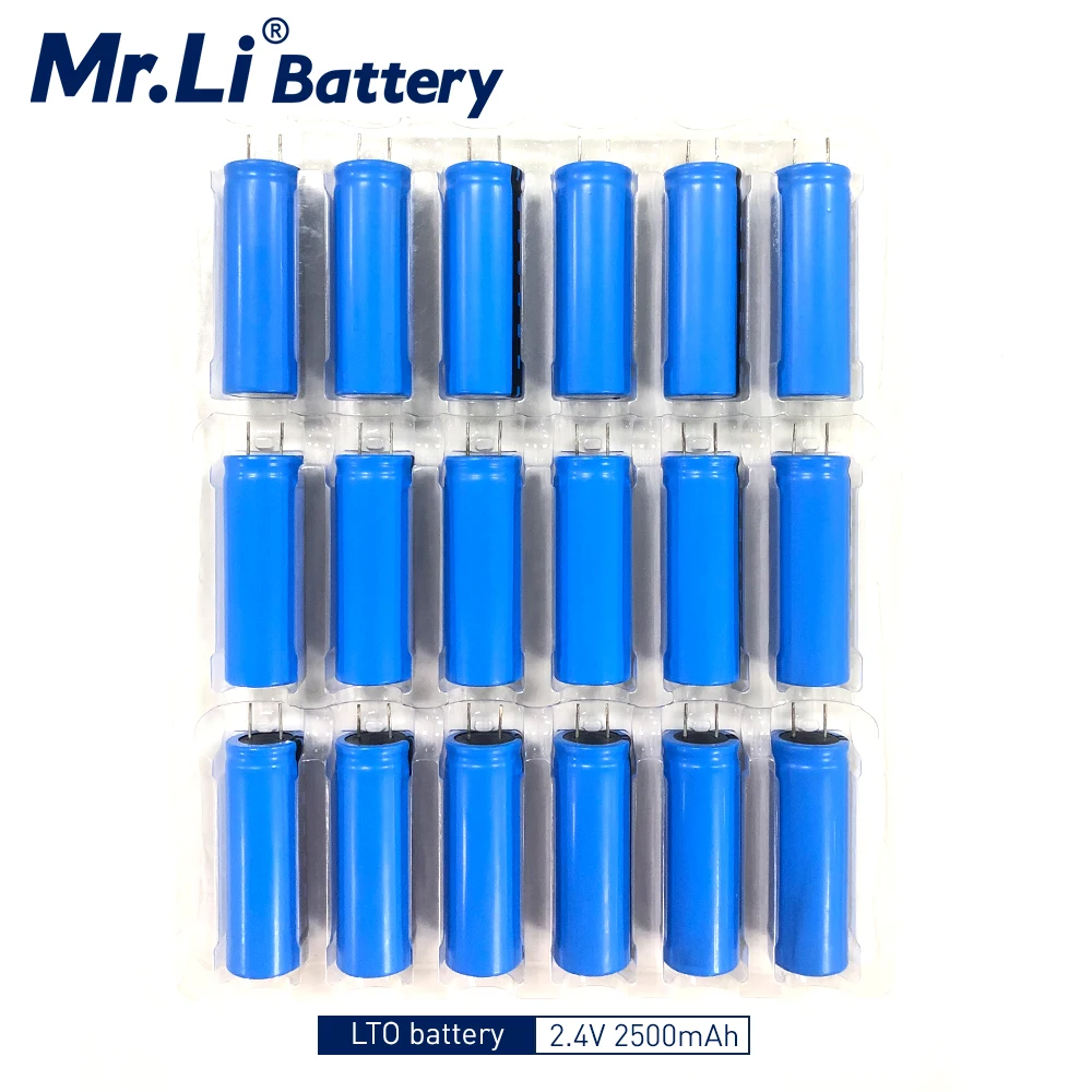 Mr. Li 2.4 V 23680-2500mah de Titanato de Lítio Recarregável de Alta do Ciclo de Vida Melhor Segurança de Baixa Temperatura de Célula de Bateria