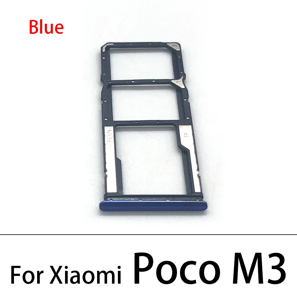 Bandeja do Cartão SIM Slot Titular Substituto Para o Xiaomi Poco Mi M3 10T SIM slot para Cartão de Suporte da bandeja de reparação de parte + Pin