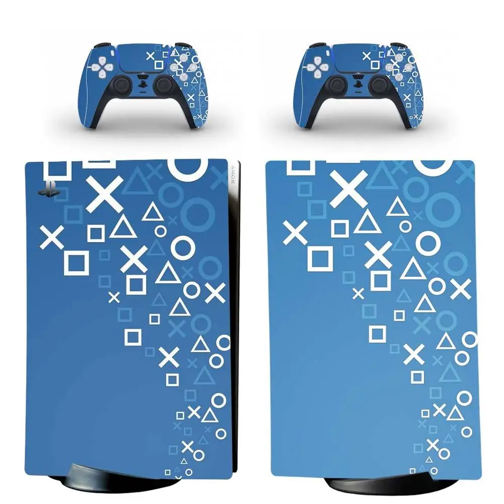 Design personalizado PS5 Edição Digital Adesivo de Pele Decalque da Tampa para PlayStation 5 Console e 2 Controladores de PS5 Pele Adesivo Vinil
