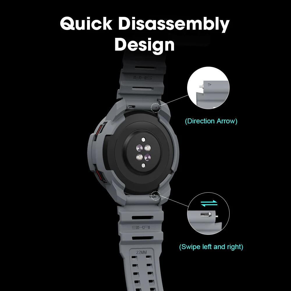 Watchbands para honra gs pro gspro inteligente caixa de relógio pulseira de pacote de acessórios banda cover pulseira de tpu escudo protetor