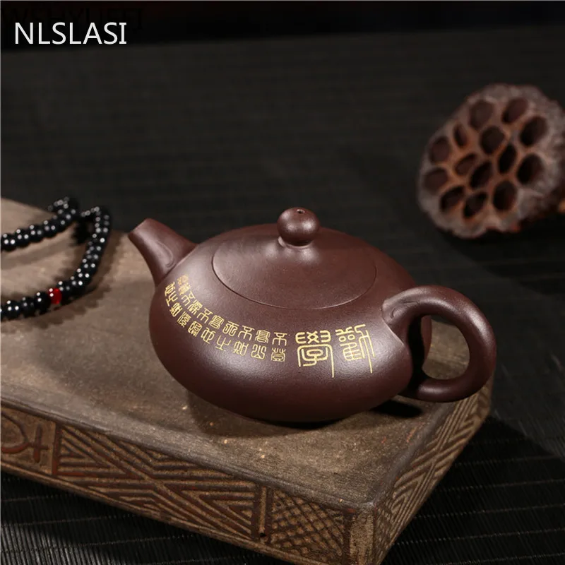Yixing roxo clayTeapot Chá Pote 250ml Artesanal de Chá Conjunto de Chá em Bules de Viagem conveniência de chá Cerimônia do Chá Chinês Dom