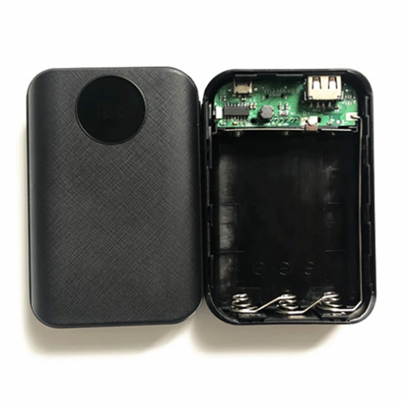 Banco de potência Caixa de 3X18650 Bateria DIY Esperto Carregador Rápido de Luz LED para Telefone Celular Tablet