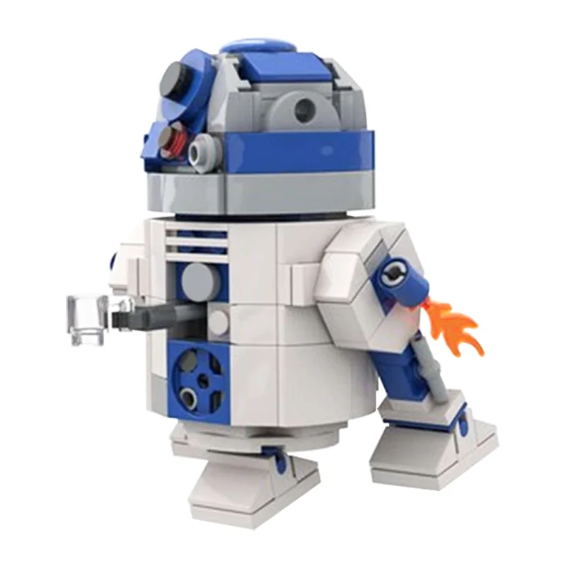 Estrela de Filme Robô R2D2 Starfighter R2-D2 Modelo de Blocos de Construção DIY Montagem de Tijolos Brinquedos Presentes