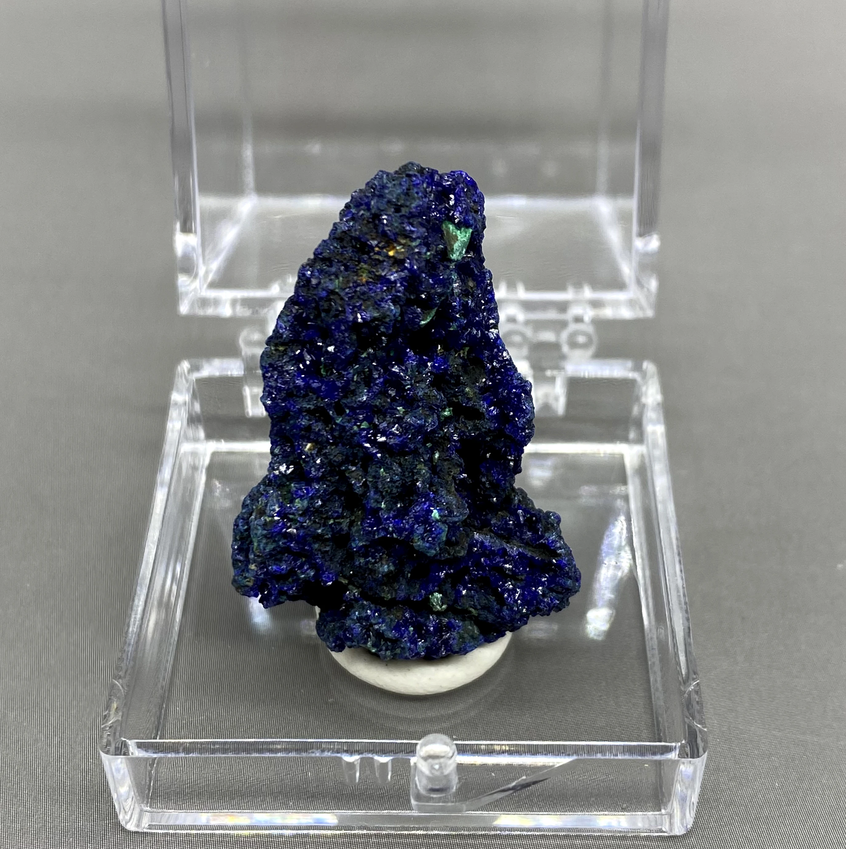Natural bela azurite mineral amostra de cristal, Pedras e cristais de Cura de cristal do tamanho da caixa de 3,4 cm
