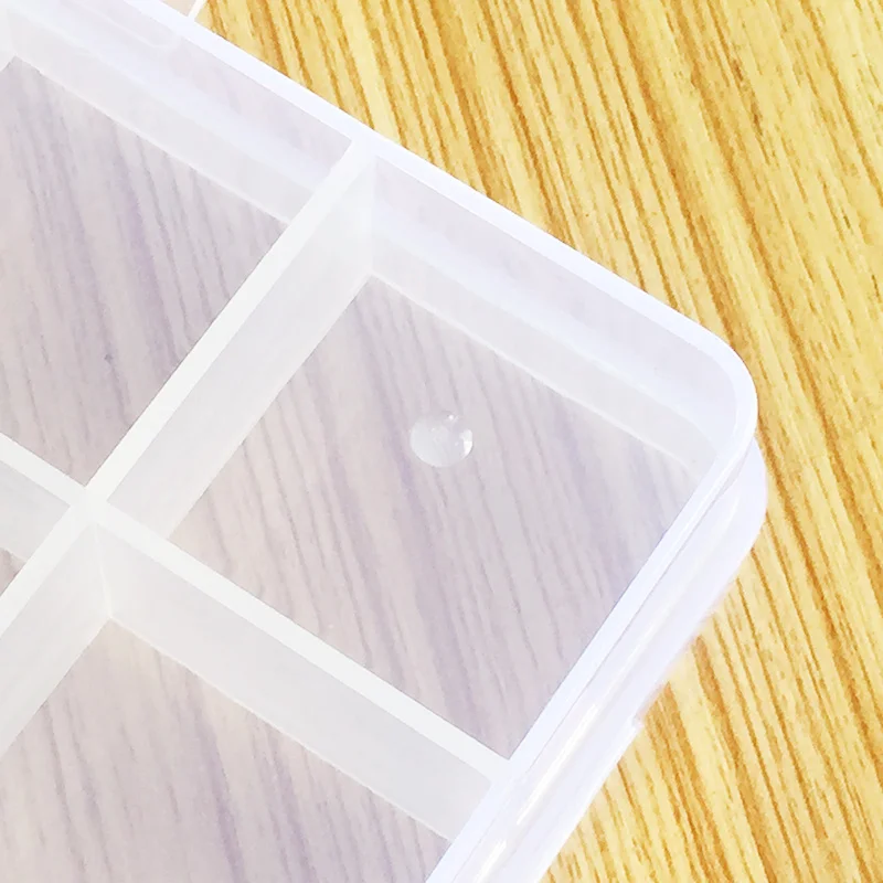 De Plástico Transparente Da Caixa De Armazenamento De 24 De Pequenos Quadrados Quadrado Multifuncional Exibir A Caixa De Jóias De Plástico Pequeno Gerenciador De