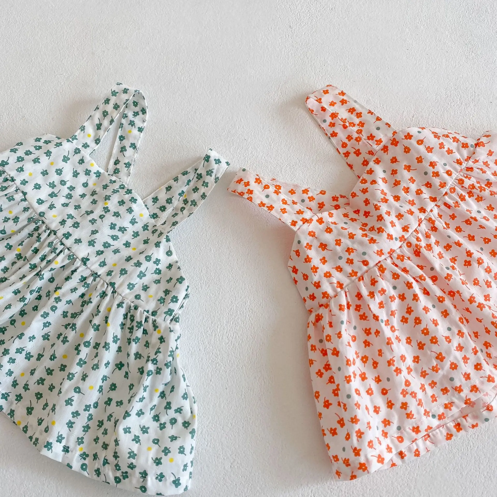 2021 verão menina floral camisole + o terno da menina do bebê roupa de duas peças de criança roupas de menina