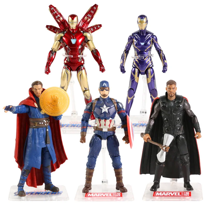 Vingadores da Marvel Finais, Homem de Ferro MK85 Pepper Potts Doutor Estranho, Thor, Capitão América, Figura de Ação do Brinquedo 7inches