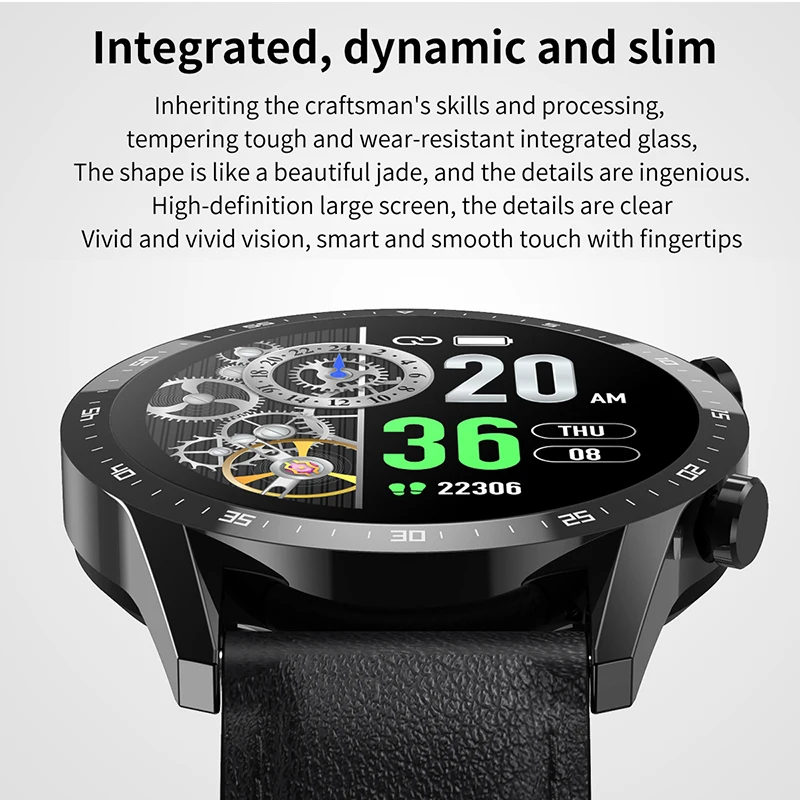 Chamada Bluetooth Smart Watch Homens IP67 Impermeável Esportes Relógio de Fitness Health Tracker Alarme de Lembrete 2021 Novos Homens smartwatch Mulher