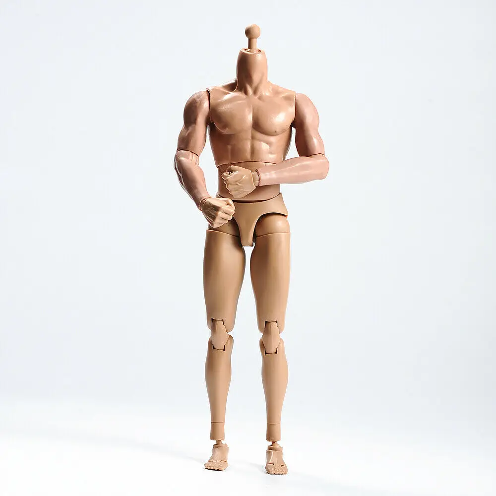 1/6 Escala Masculino Flexível Muscular Figura de Ação do Corpo TQ230 Com o Pescoço Colecionáveis em stock