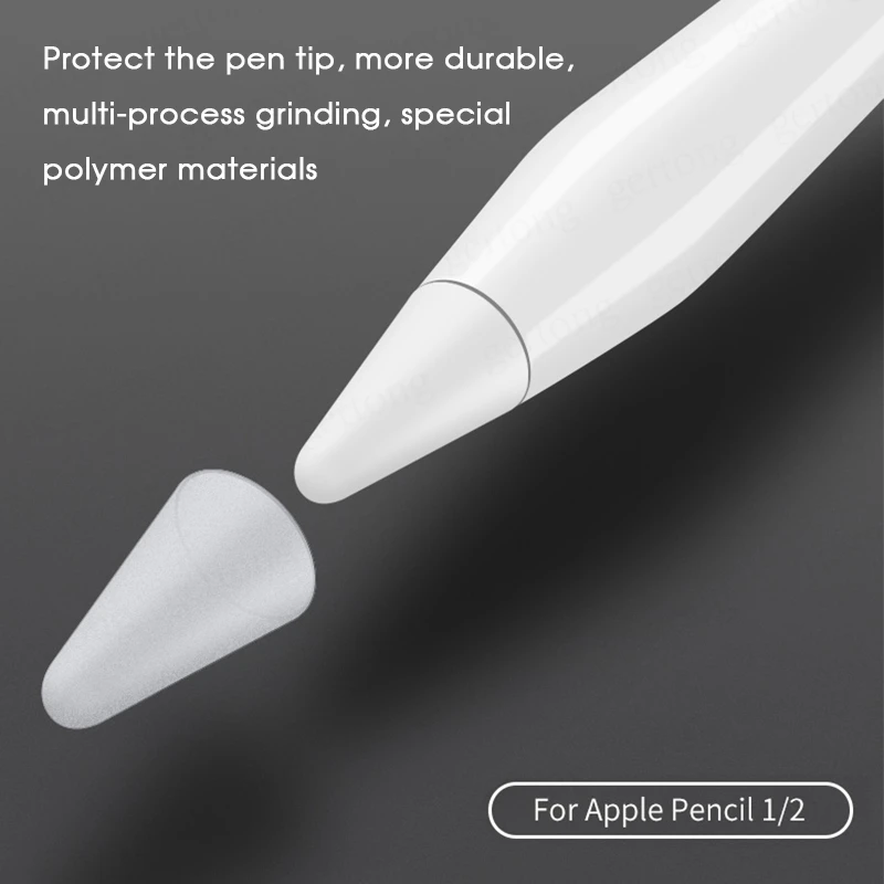 Ponta do lápis Capa Para Apple Lápis 2ª 1ª Geração Mudo de Silicone Nib Caso do Lápis de Pele do rosto Protetor de Tela Para iPad Pro