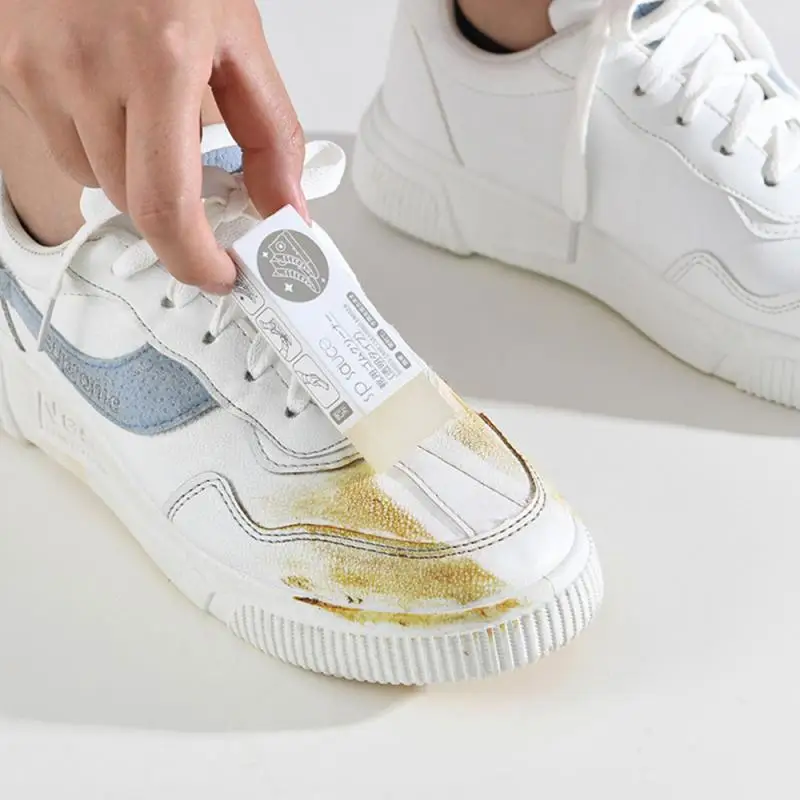 Branco Sapato Limpeza Rápida Toalhetes de Limpeza de Sapato de Borracha para Limpeza do Tênis Kit de Limpeza de Cuidados de Couro Sapatilha Clareador de Sola de Borracha