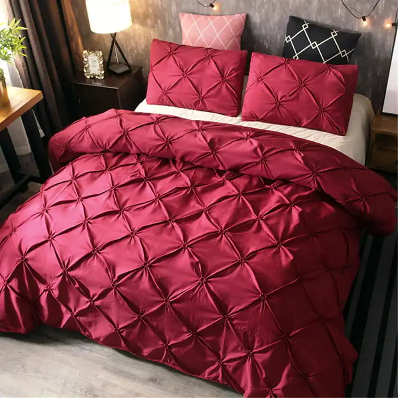 LOVINSUNSHINE do Cobertor King Size com roupa de Cama de Luxo Define Roxo Capa de Edredão AB#137