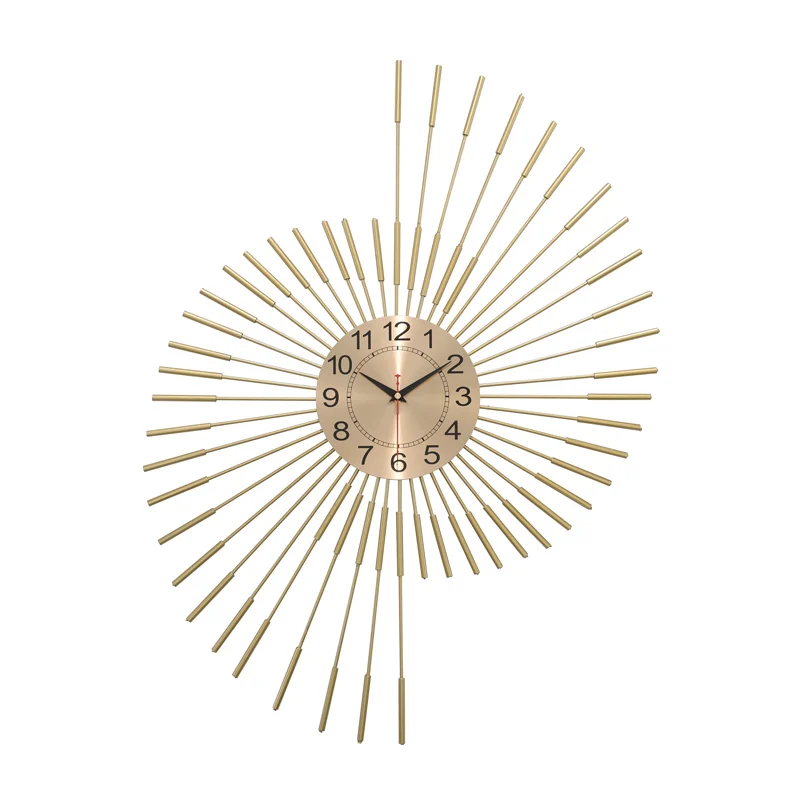 Estilo europeu moda relógio quarto familiar mudo de quartzo relógios de sala de estar personalidade criativa luz de luxo relógio de parede