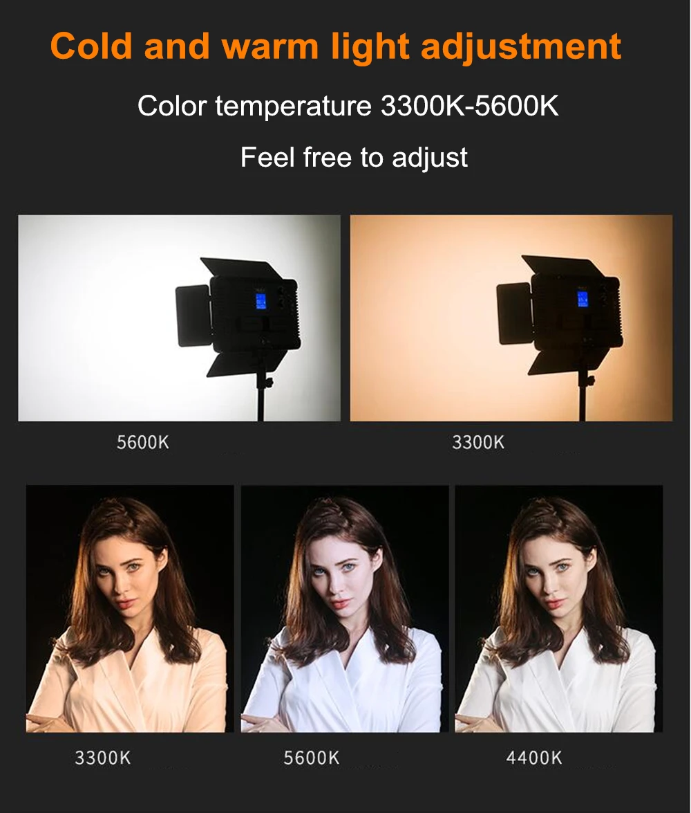 VILTROX S192T 3set Estúdio de Fotografia Câmera de Luz de Controle Remoto LED Luz de Vídeo Com o Kit de Tripé para a Câmera de DSLR Câmera de vídeo digital
