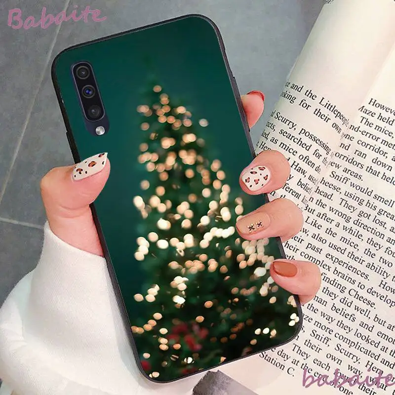 Babaite de Natal Árvore de natal de Ano Novo de Luxo Caso de Telefone para Samsung J7NEO 8 DE 2018 7PRIME A3 2016 310 6 7 8 2018 6S 6 e 7 720