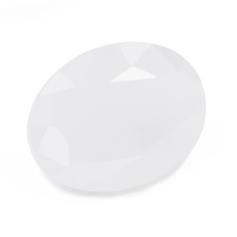 2x3mm-13x18mm Branco Oval de Forma Solta de Vidro, pedra preciosa de Contas de Vidro Sintético Para a Jóia de pedra preciosa
