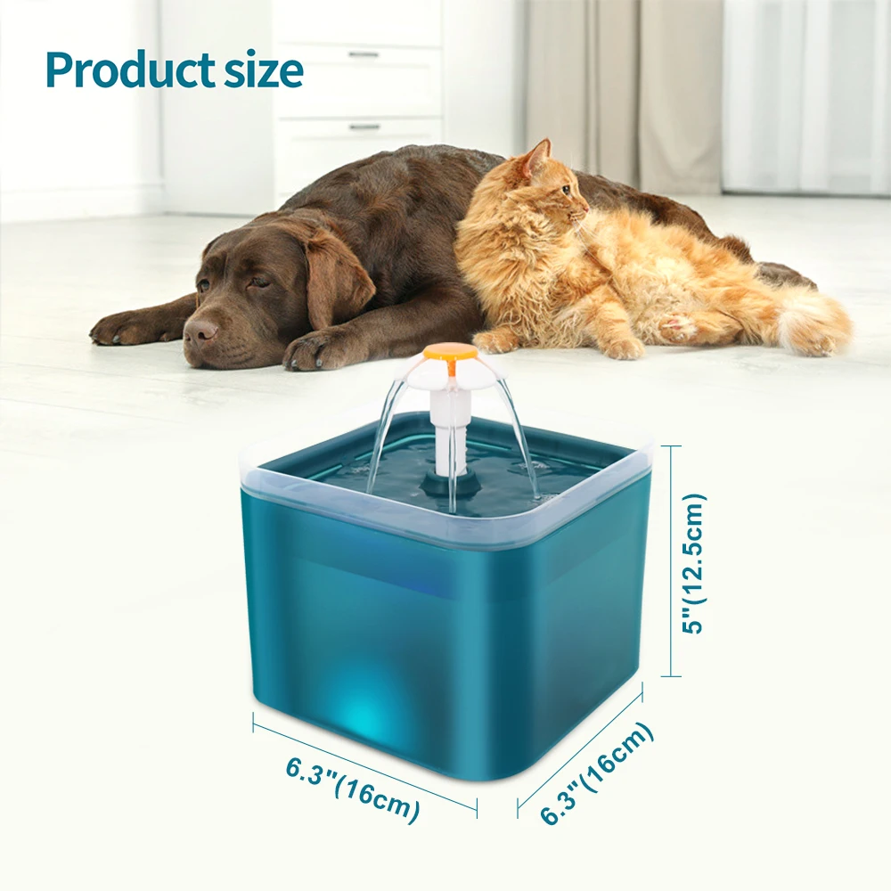 2L Automática Gato de Estimação Fonte de Água Filtro Dispenser de cuba de alimentação LED de Luz de Cão Inteligente de Gato Dispenser de Água Pet Beber Alimentador