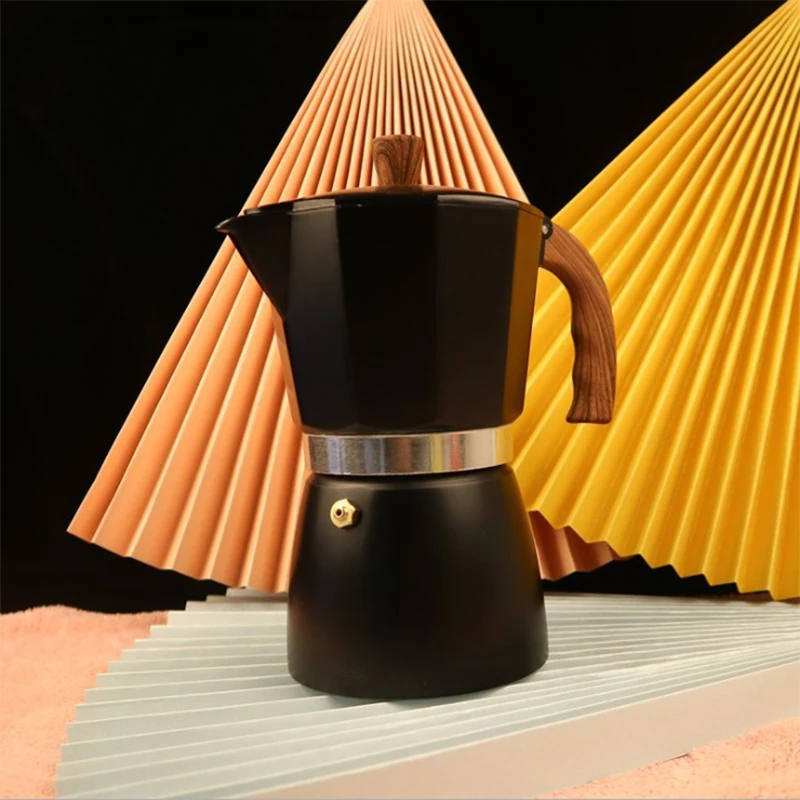 Eléctrica, fogão 150/300 ml de Café Octogonais de Alumínio Pote de Café Moka Pote de Café máquina de Café Expresso fogão