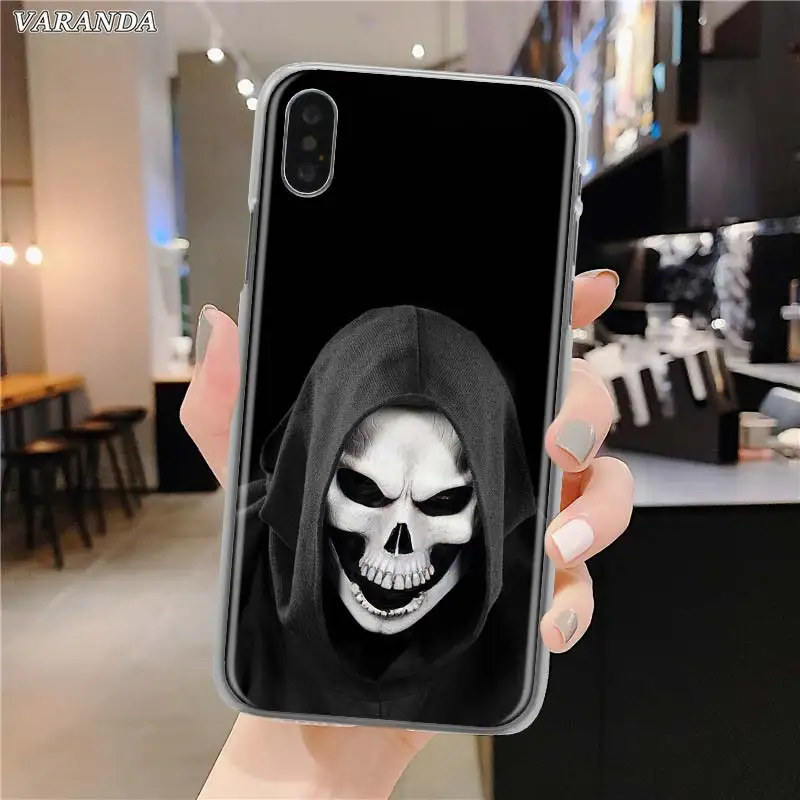 Grim Reaper Crânio de Esqueleto de Telefone de Caso Para o iPhone Mini-12 11 Pro SE DE 2020 X XS Max XR 7 8 6 6S Mais Rígido do PC Tampa Traseira Coque Capa
