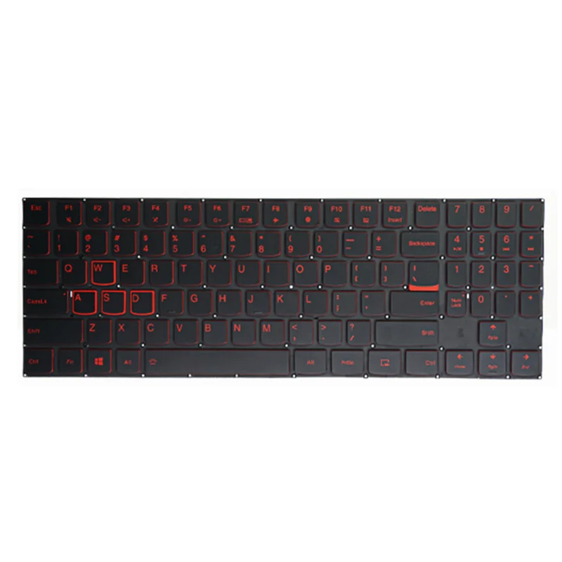 Novo para a Lenovo Legião Y7000 P Y700-15 laptop inglês NOS com teclado retroiluminado, luz de fundo