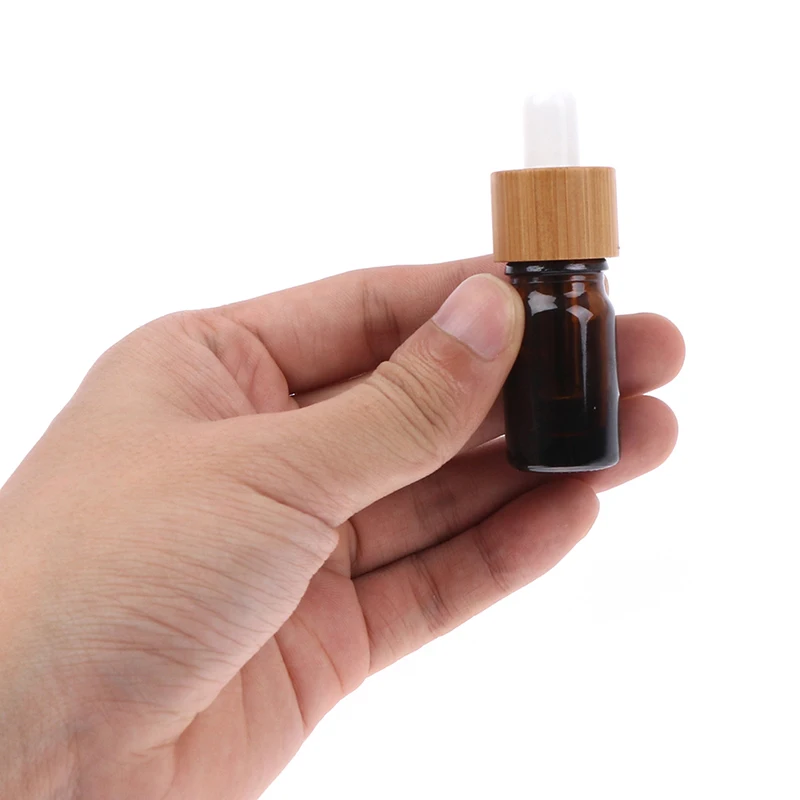 Aromaterapia Perfume Do Óleo Essencial Vazio Distribuidor De Garrafas De Vidro Âmbar Líquido Reagente Pipeta Gota Do Frasco