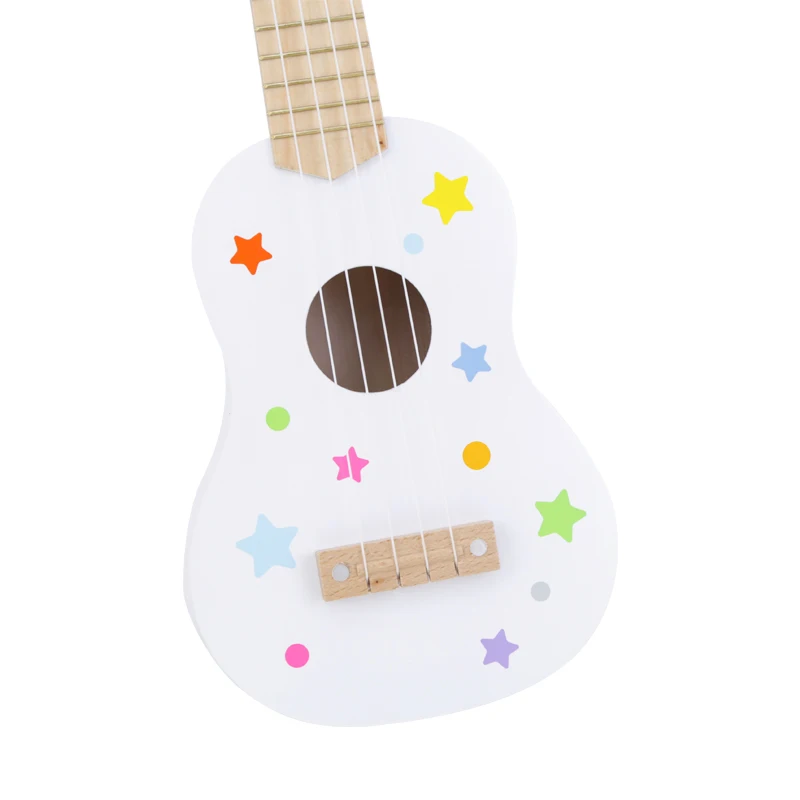 Novo Design Crianças de Guitarra, Instrumento Musical de 21 polegadas de Madeira, Brinquedos de Crianças Ukulele Presentes de Natal