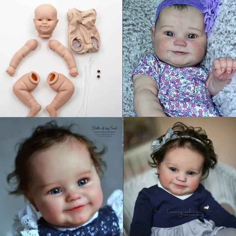 Com o Pano de corpo e olhos, dois tamanhos de 20/24inch renascer boneca kit de Maddie 60CM tamanho original de criança de bebê fresco de cor boneca kit