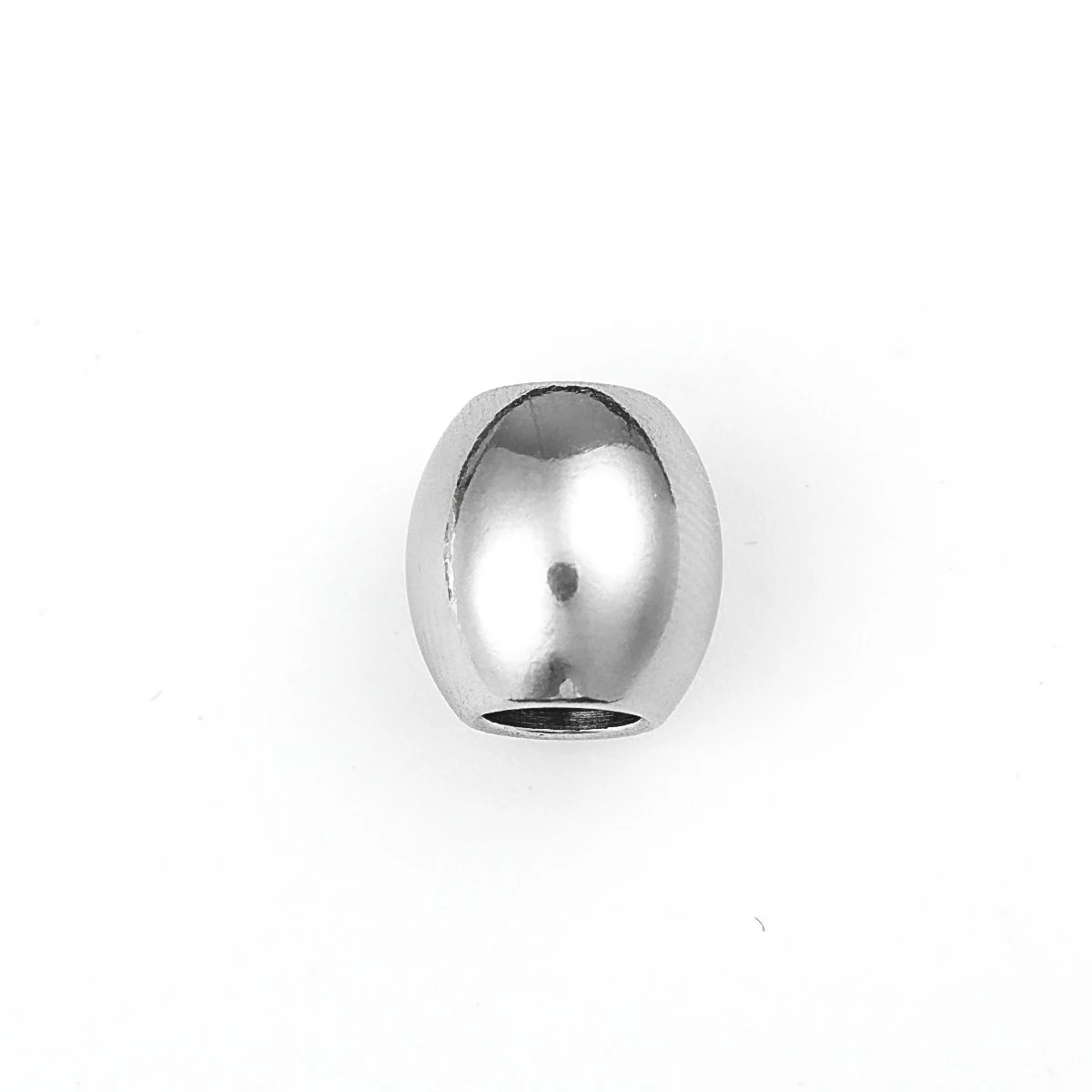 304 de Aço Inoxidável Esferas de Cilindro Cor de Prata de 10 mm x 10 mm, Furo: Aproximadamente 4,8 mm, 5 PCs