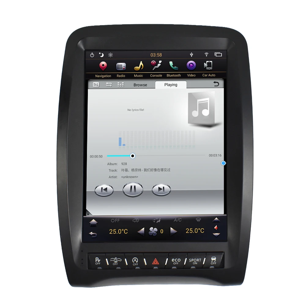 Car Multimedia Player para o Dodge Durango 2010-2020multimedia DVD Auto Estéreo central Vertical da Tela de Navegação GPS player