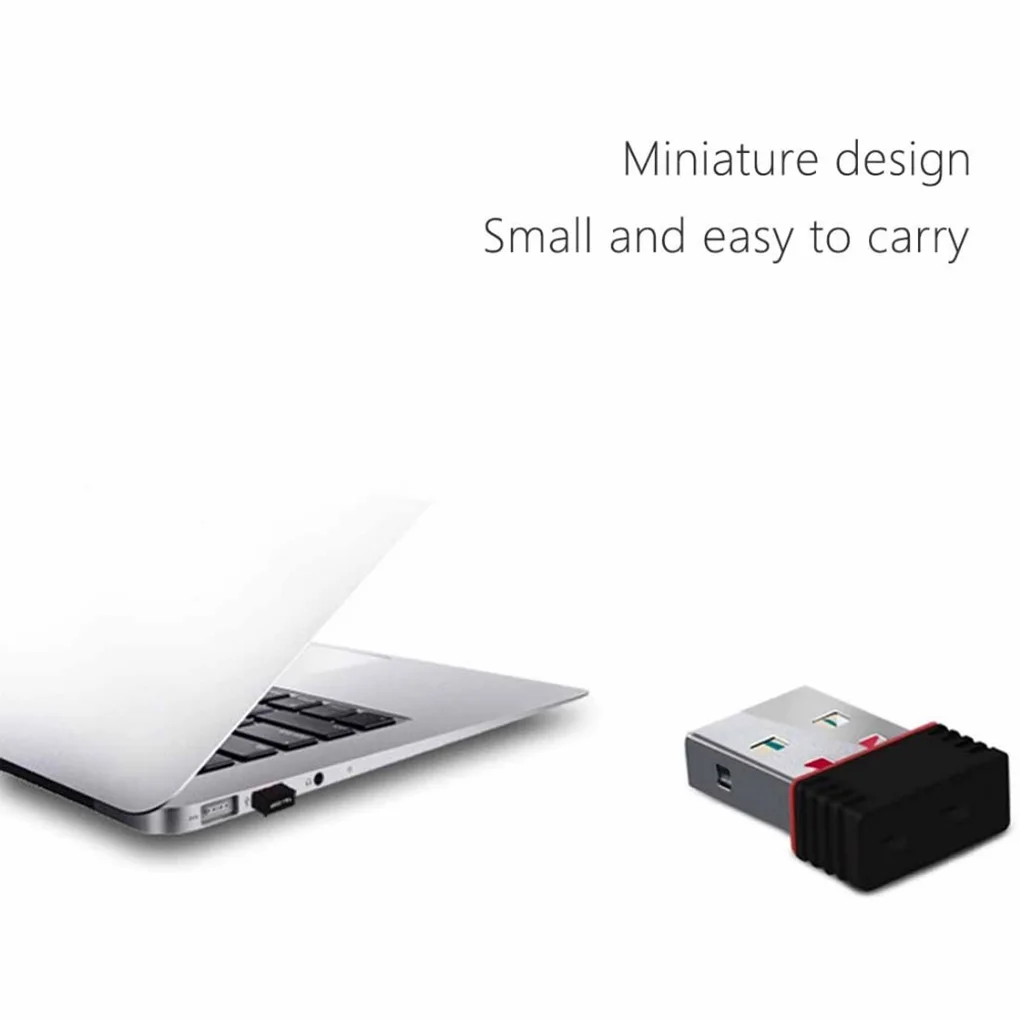 Mini Adaptador USB WiFi 802.11 n 150Mbps Antena Wireless Placa de Rede Externa de WiFi USB Adaptador de Ethernet de área de Trabalho de Laptop