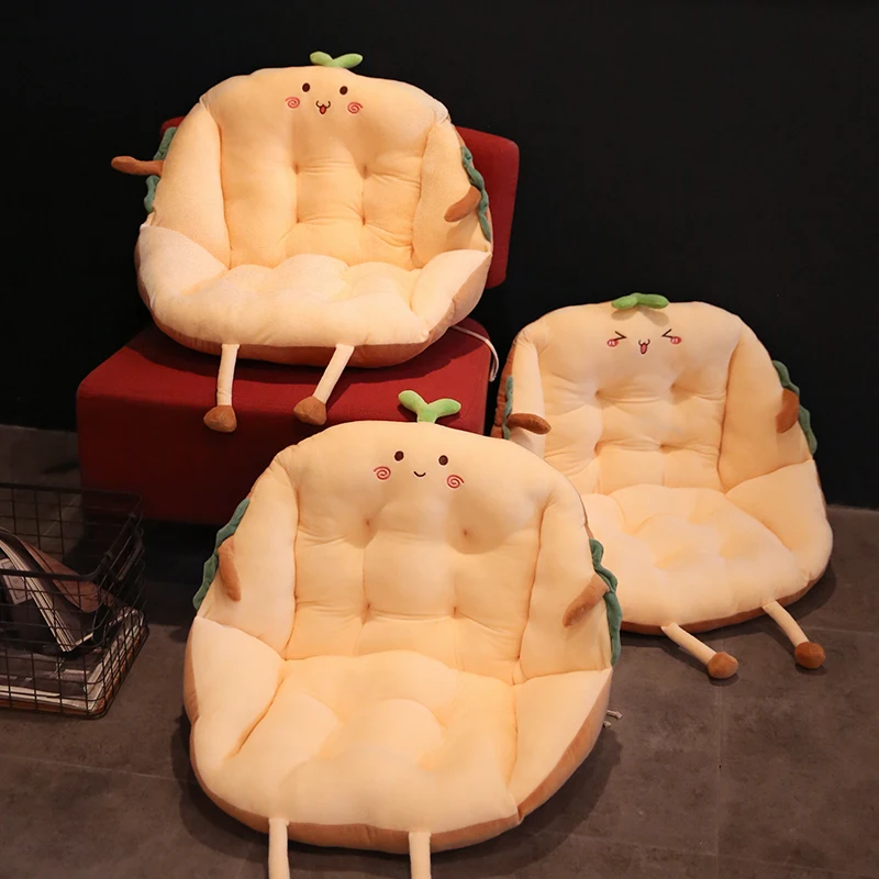 Tatami Sentado Tapete Almofada Do Assento Almofada De Chão De Casa, Quarto De Inverno Preguiçoso Bunda Da Cadeira Almofada De Encosto Integrado