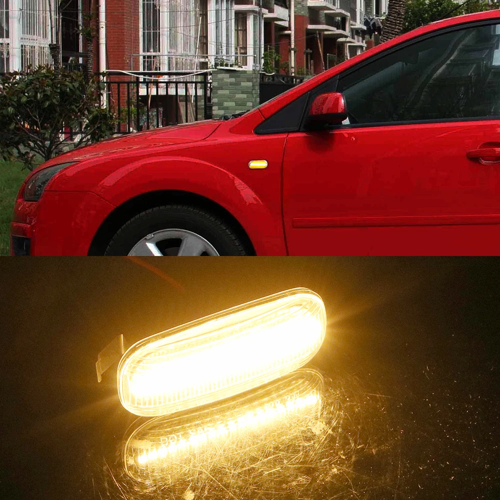 Um Par 18SMD vez do Sinal Sinal de Luz da Lâmpada de LED Carro Dinâmico Lado do Marcador de Luz de pisca-Pisca Para Audi A3 S3 A8 TT Carro-estilo