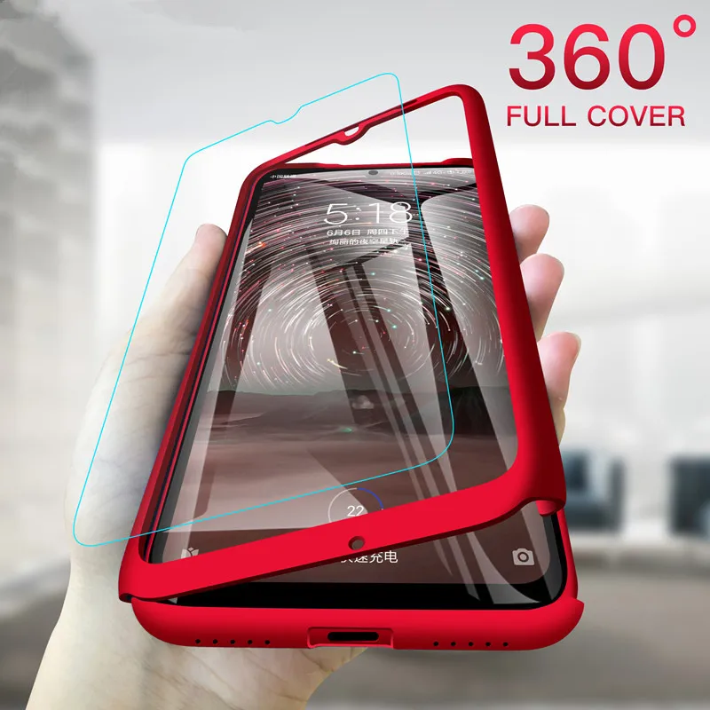 360 Telefone de Caso Para o iPhone XR 11 12 SE 5 5 6 6 7 8 Plus Pro X XS MAX Mini Luxo Com Vidro à prova de Choque Shell Capa de Proteção